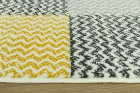 Koberec Luna 503568/89935 Patchwork žltý