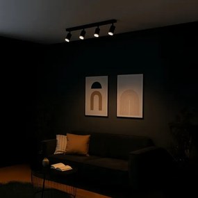 Bodové svietidlo PIPE 4xGU10/10W/230V čierne