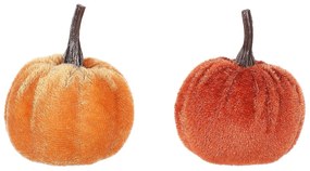 Tekvica potiahnutá látkou mix oranžová, plast, 24 ks. pr. 4 cm