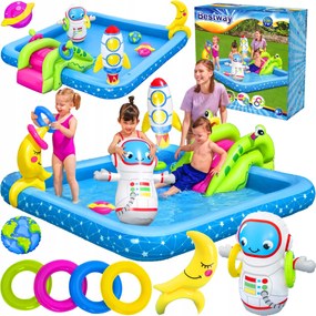Vodné Detské Ihrisko Nafukovací Bazén Fontána Šmýkačka Hračky