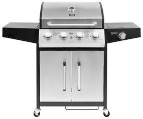 Teesa TSA0251 Plynový gril 5007 MASTER, 5 horákov, 12 kW, čierno-strieborný