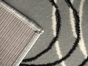 Alfa Carpets, Kusový koberec Circles grey, 80x150, šedá, chodba / predsieň