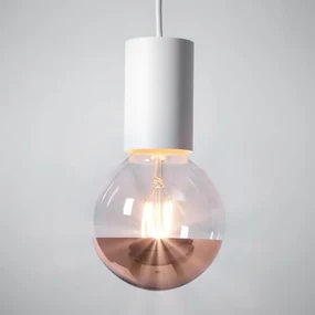 Diolamp LED Filament zrkadlová žiarovka A60 8W/230V/E27/2700K/900Lm/180°/DIM, čierny vrchlík