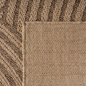 Hnedý okrúhly vnútorný a vonkajší koberec ø 160 cm Timber 1401 – Ayyildiz Carpets