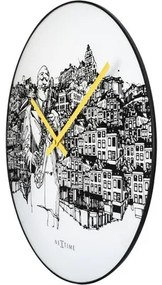 Nástenné hodiny NeXtime Sax City Ø 40 cm
