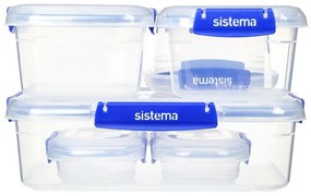 Sistema Set 6 vodotesných krabičiek na potraviny KLIP IT PLUS 2x 180 ml, 2 x 400 ml, 1 x 1 l a 1 x