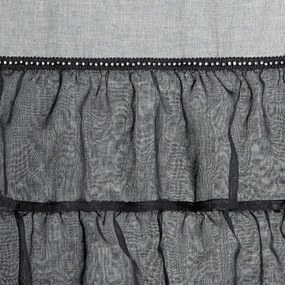 ZÁCLONA NA PÁSKE CARLI 140X270 CM ČIERNA