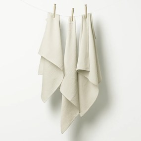 Biante Mušelínová plienka/dečka Nature MSN-018 Svetlo vanilková - ZVÝHODNENÁ SADA 3 KS 70x70 cm - Sada 3 ks