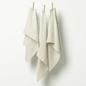 Biante Mušelínová plienka/dečka Nature MSN-018 Svetlo vanilková - ZVÝHODNENÁ SADA 3 KS 120x120 cm - Sada 3 ks