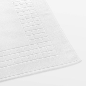 Goldea kúpeľňová froté predložka mozaika – biela 50 x 70 cm