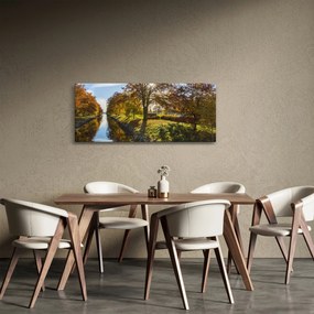 Obraz vodného kanálu (120x50 cm)