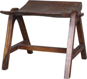 Retro drevená stolička z mangového dreva Antiqou - 54*41*41 cm
