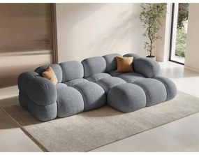 Sivá rohová pohovka (pravý roh/s leňoškou) Loretto – Cosmopolitan Design