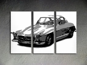 Ručne maľovaný POP Art obraz MERCEDES SL300