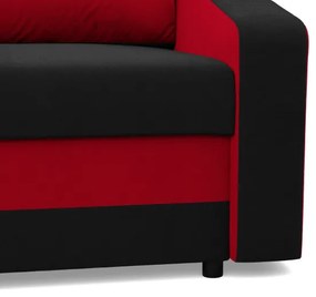 Pohovka ORION čierna / červená