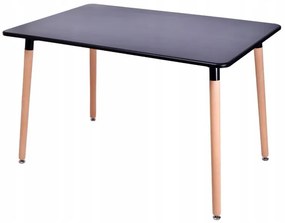 Bestent Jedálenský stôl BLACK MODERN 120 x 80 CM