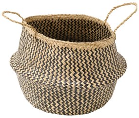 Úložný košík z morskej trávy Compactor Zic Zac, ⌀ 45 cm