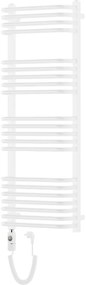Mexen Apollo, elektrické vykurovacie teleso 1210x450 mm + vykurovacia tyč 600 W, biela, W117-1210-450-2600-20