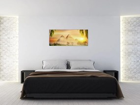 Obraz - Pyramídy (120x50 cm)