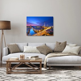 Sklenený obraz - Modré nebo nad Berlínom (70x50 cm)