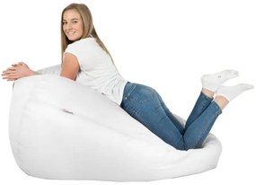 Sedací vak SAKO biely ekokoža