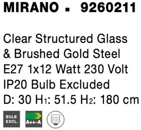 Retro luster Mirano 30 zlaté