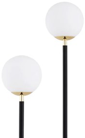 Argon 7073 - Stojacia lampa FERRONE 2xE14/7W/230V čierna/biela/zlatá