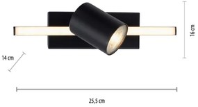 Paul Neuhaus 6523-18 - LED Bodové svietidlo BARIK 1xGU10/4,5W/230V + LED/3W