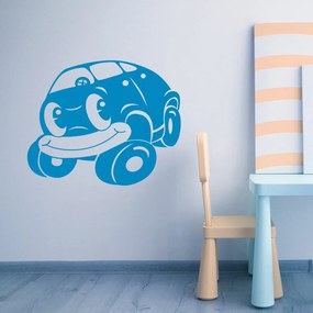 Veselá Stena Samolepka na stenu na stenu Detské malé autíčko Farba: černá