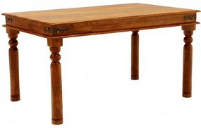 Indický nábytok - Jedálenský stôl Jali 140x90 z indického masívu palisander Only stain