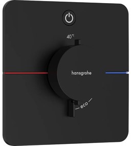 Hansgrohe ShowerSelect Comfort Q - Termostat pod omietku pre 1 spotrebič, čierna matná 15581670