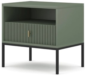 Noční stolek Maggiore 53,9 cm zelený/černý/zlatý
