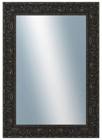 DANTIK - Zrkadlo v rámu, rozmer s rámom 50x70 cm z lišty PRAHA čierna (2753)