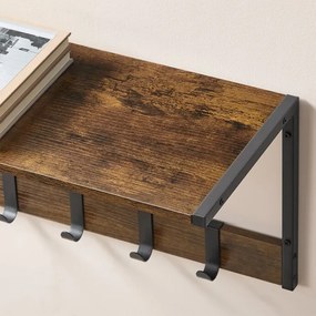 Autronic BONTEC Set 2 nástenných poličiek, mdf, hnedá, ABP-E1083 OLW Farba: Béžová