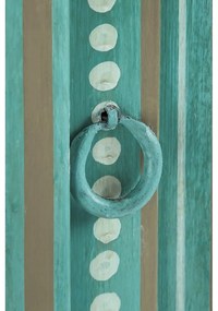 Zelená skrinka z mangového dreva 87x152x38 cm Prem – Støraa