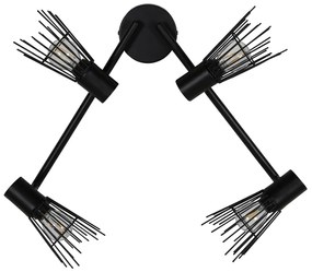 Dizajnová nástenná lampa PICO, čierna