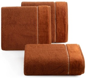 BAVLNENÝ UTERÁK SALADO 50X90 CM TEHLOVÁ