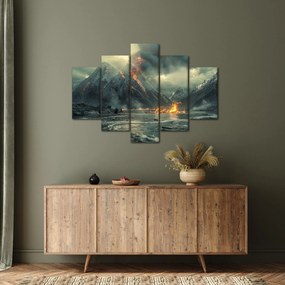 Obraz - Erupcia sopky (150x105 cm)