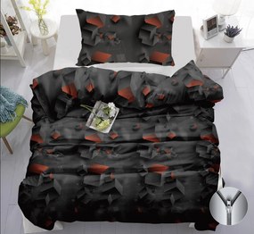 Bavlnené obliečky CUBARA tmavo sivé Rozmer obliečky: 70 x 90 cm | 140 x 200 cm