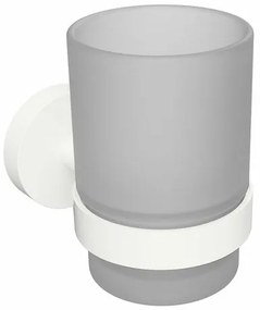 Sapho XR903W X-Round White pohár, mliečne sklo/biela