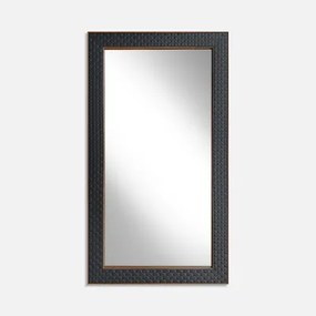 Zrkadlo v čiernom ráme 76x136 cm