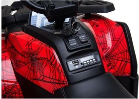 LEAN CARS Elektrická štvorkolka XMX607 červená lakovaná Spider