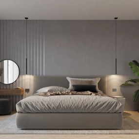 Závesné svietidlo Pastelo, 5x čierne kovové tienidlo