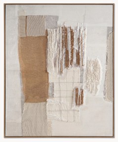 Ručne vyrobená nástenná dekorácia v drevenom ráme Guayana