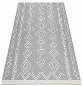 Koberec TWIN 23000 Boho,  romby sivý / krémový