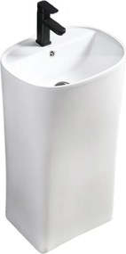 BPS-koupelny Voľne stojace keramické umývadlo HYD-CO-WH-440 49x38 cm, biele