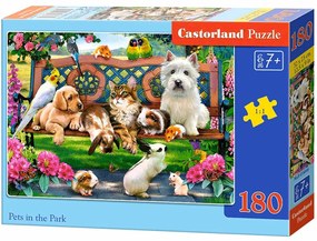 KIK CASTORLAND Puzzle 180el. Domáce zvieratá v parku