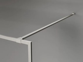 Mexen Kioto-XF, sprchová zástena s rámom 140 x 202 cm, 10mm číre sklo, oceľový profil, 800-140-104-97-00-X