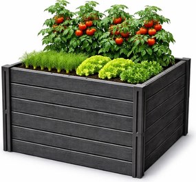 PROSPERPLAST Zvýšené lôžko 2 ks BASE PLANT 75,6 cm, antracitová farba