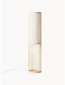 Malá stojacia lampa z bambusu Nori